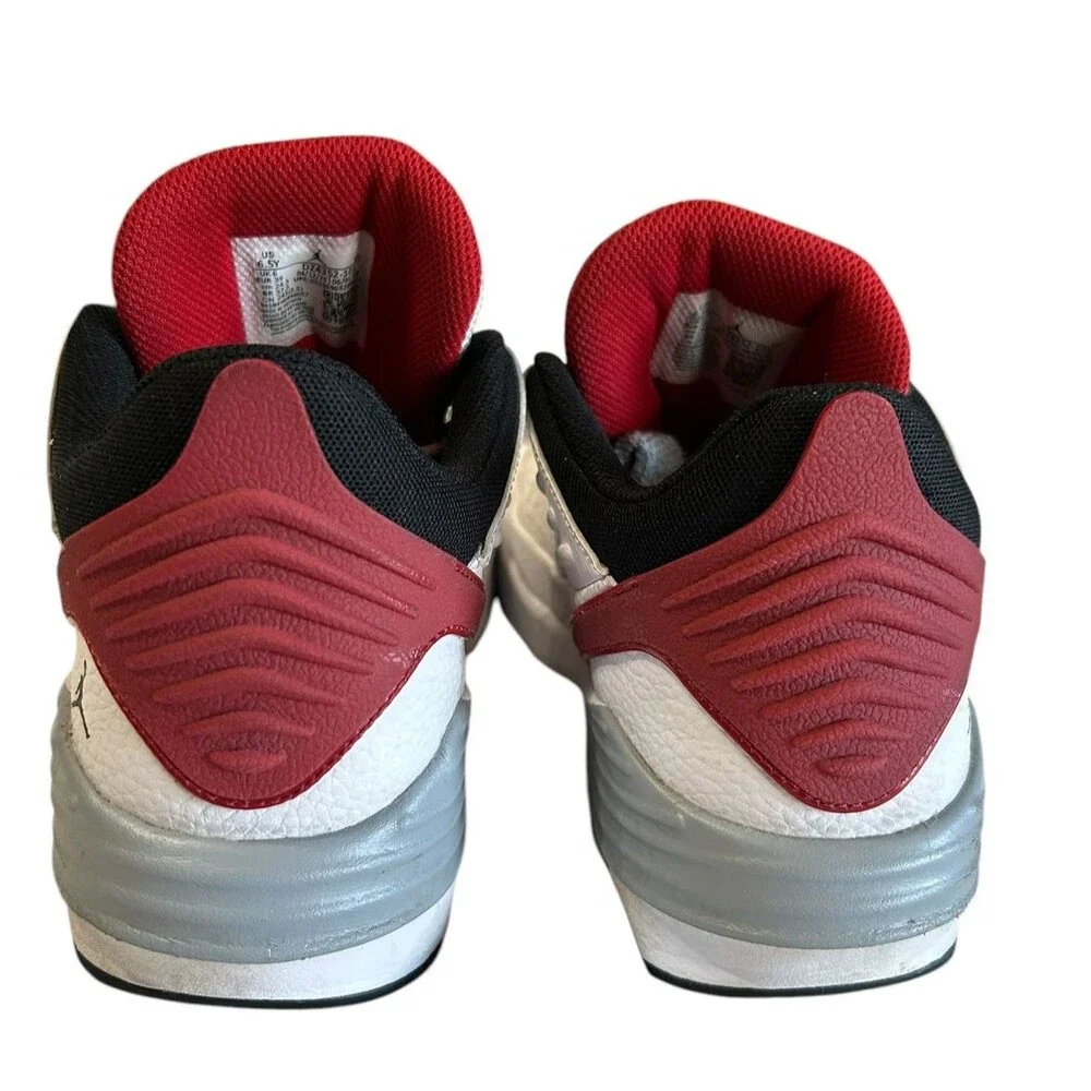 Nike GS Air Jordan Max Aura 5 Youth Boy White/Red/Gray DZ4352-101 Sneaker 6.5Y